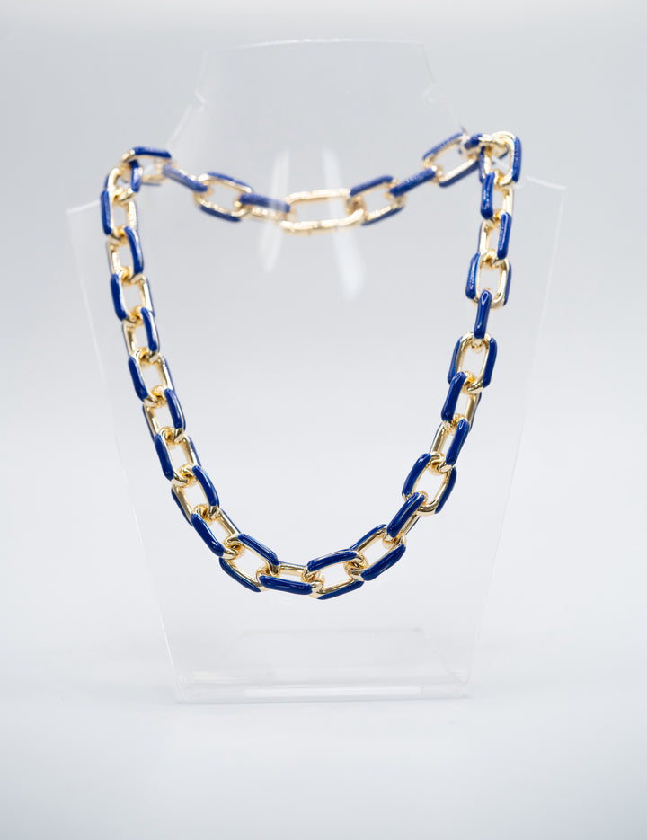 Kette Chunky dunkel blau